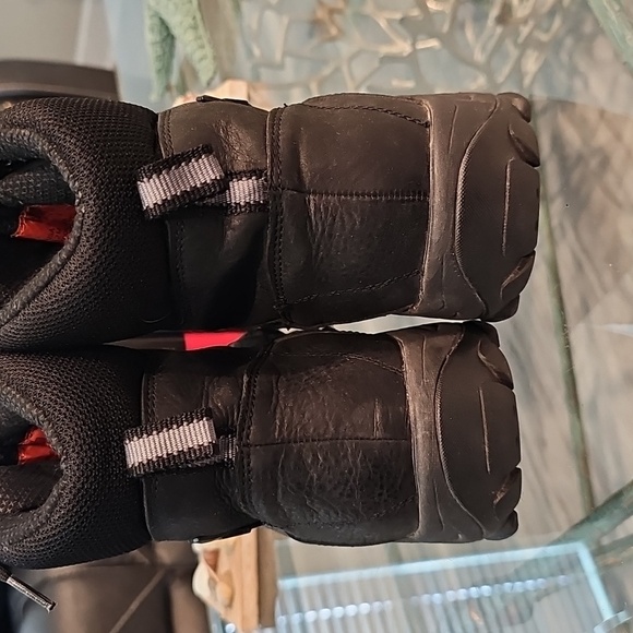 Mens Harley-Davidson Black Leather Lace Up Work Riding Biker Boots Size 12 - Picture 2 of 7